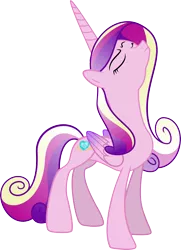 Size: 3984x5515 | Tagged: a canterlot wedding, accessory-less edit, alicorn, artist:redpandapony, barehoof, derpibooru import, edit, editor:slayerbvc, female, mare, missing accessory, nose in the air, princess cadance, safe, simple background, snobby, solo, transparent background, vector, vector edit