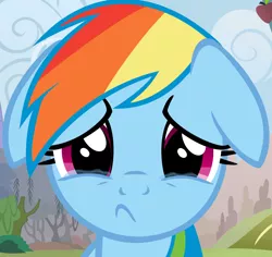 Size: 1000x944 | Tagged: artist:afkrobot, crying, derpibooru import, floppy ears, looking at you, rainbow dash, sad, safe, solo, teary eyes