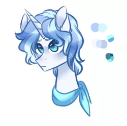 Size: 437x431 | Tagged: safe, artist:s1nb0y, derpibooru import, oc, pony, unicorn, bust, male, portrait, reference sheet, solo, stallion