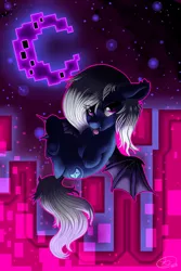 Size: 2400x3600 | Tagged: safe, artist:mimkage, derpibooru import, oc, unofficial characters only, bat pony, pony, bat pony oc, digital art, female, looking at you, mare, solo, tongue out