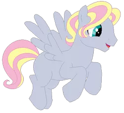 Size: 436x396 | Tagged: safe, artist:angelamusic13, derpibooru import, oc, unofficial characters only, pegasus, pony, magical lesbian spawn, male, offspring, parent:derpy hooves, parent:fluttershy, parents:derpyshy, simple background, solo, stallion, transparent background