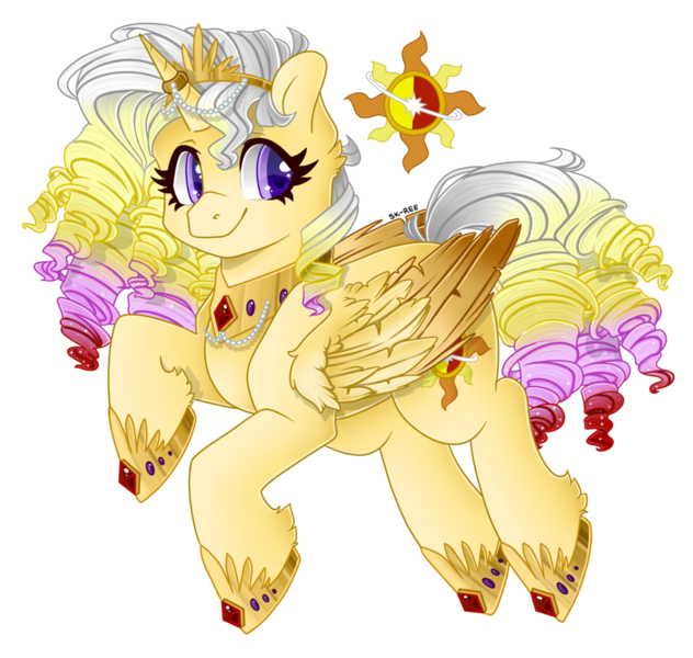 Size: 1024x972 | Tagged: safe, artist:sk-ree, derpibooru import, oc, oc:sunlight aria, alicorn, pony, colored wings, colored wingtips, female, magical lesbian spawn, mare, offspring, parent:princess celestia, parent:sunset shimmer, parents:sunsestia, simple background, solo, transparent background