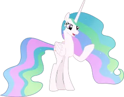 Size: 7383x5761 | Tagged: safe, artist:frownfactory, derpibooru import, edit, editor:slayerbvc, vector edit, princess celestia, alicorn, pony, a royal problem, absurd resolution, accessory-less edit, barehoof, female, mare, raised hoof, simple background, solo, transparent background, vector