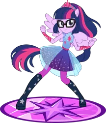 Size: 1730x2000 | Tagged: safe, artist:phucknuckl, derpibooru import, part of a set, sci-twi, twilight sparkle, equestria girls, equestria girls series, forgotten friendship, clothes, image, inkscape, png, ponied up, scitwilicorn, simple background, smiling, solo, transparent background, vector