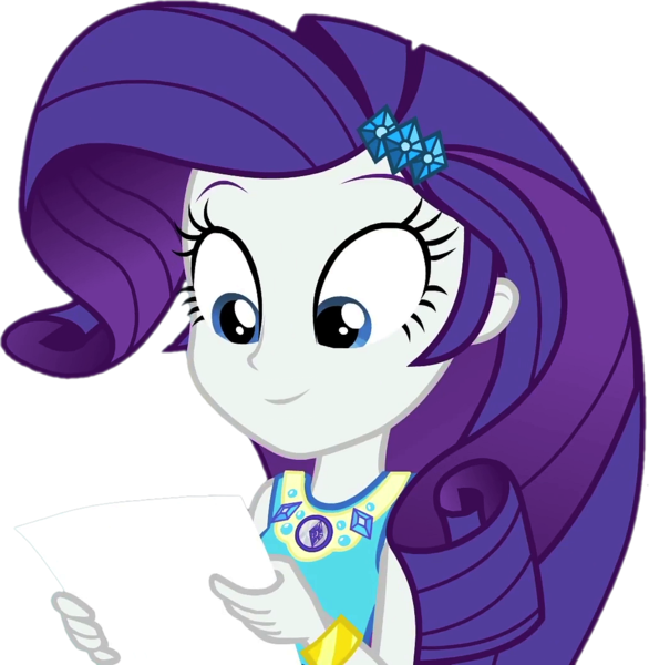 Size: 1032x1056 | Tagged: safe, artist:thebarsection, derpibooru import, rarity, equestria girls, equestria girls series, clothes, female, paper, simple background, solo, test, transparent background