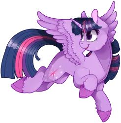 Size: 500x508 | Tagged: alicorn, artist:69beas, cheek fluff, chest fluff, cloven hooves, cute, cutie mark, derpibooru import, ear fluff, eye clipping through hair, leg fluff, safe, simple background, smiling, solo, transparent background, twiabetes, twilight sparkle, twilight sparkle (alicorn), unshorn fetlocks, wing fluff, wings