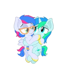 Size: 4331x5006 | Tagged: absurd resolution, anonymous artist, colt, cuddling, cyancest, derpibooru import, female, fetish, filly, foal, glasses, hoof fetish, hoof polish, hoof sucking, hug, incest, male, nail polish, oc, oc:azure lightning, oc:cyan lightning, safe, shipping, simple background, straight, transparent background, unofficial characters only