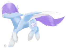 Size: 728x533 | Tagged: safe, artist:yourbestnightmaree, derpibooru import, oc, oc:lavender skies, unofficial characters only, pegasus, pony, blushing, colored muzzle, colored wings, colored wingtips, eyes closed, female, floppy ears, mare, simple background, socks (coat marking), solo, spread wings, transparent background, two toned wings, wings