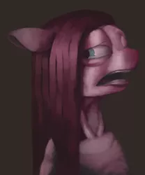 Size: 752x906 | Tagged: artist:justdayside, bust, crying, derpibooru import, pinkamena diane pie, pinkie pie, portrait, semi-grimdark, simple background, solo