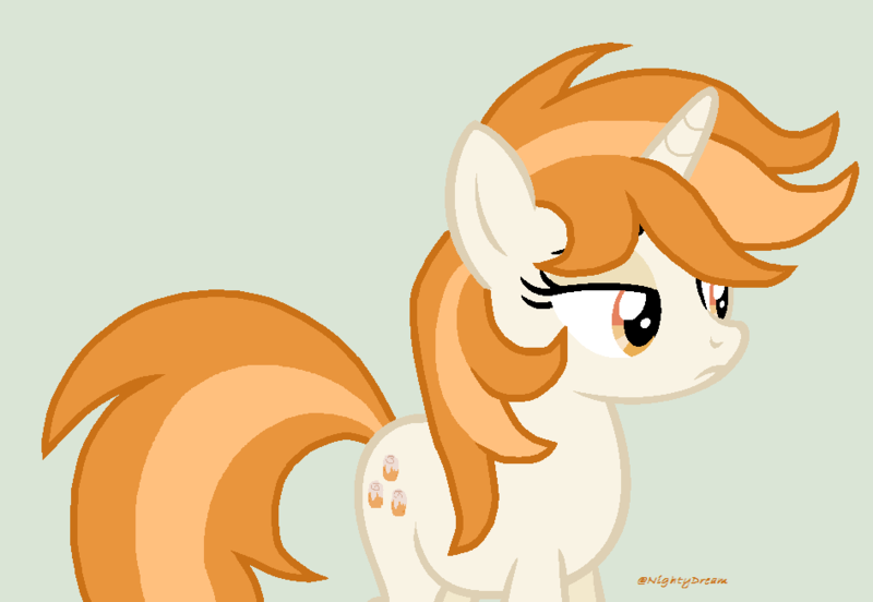 Size: 946x653 | Tagged: safe, artist:nightydream, derpibooru import, oc, oc:sweetroll, pony, unicorn, base used, female, mare, simple background, solo