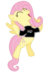 Size: 733x1090 | Tagged: 1000 hours in ms paint, artist:ziomal1987, derpibooru import, edit, fluttershy, hurricane fluttershy, progressive rock, safe, simple background, solo, transparent background, vector, vector edit, yes