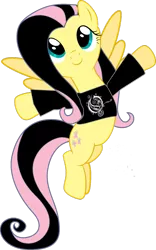 Size: 707x1130 | Tagged: artist:sandemic, artist:ziomal1987, derpibooru import, edit, emoshy, fluttershy, opeth, safe, simple background, solo, transparent background, vector, vector edit