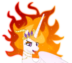 Size: 7850x6953 | Tagged: safe, artist:emu34b, derpibooru import, nightmare star, alicorn, absurd resolution, drool, kitchen eyes, mane of fire, mawshot, open mouth, sharp teeth, simple background, solo, teeth, tongue out, transparent background, vector