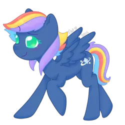 Size: 5000x5000 | Tagged: safe, artist:cupig, derpibooru import, oc, oc:diamond dust, unofficial characters only, pegasus, pony, absurd resolution, colored pupils, female, mare, offspring, parent:rainbow dash, parent:soarin', parents:soarindash, rainbow hair, simple background, solo, transparent background