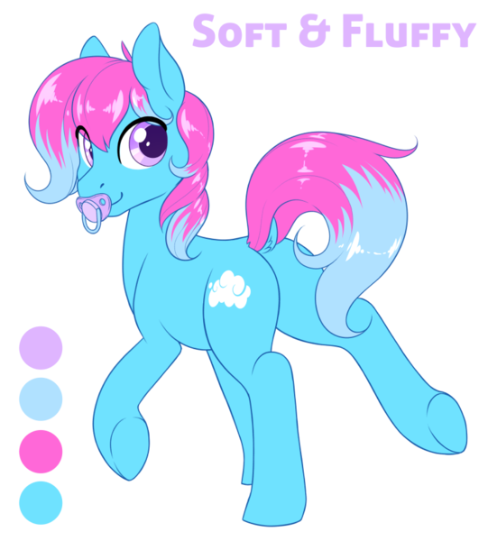 Size: 800x888 | Tagged: safe, artist:peridotkitty, derpibooru import, oc, oc:softandfluffy, unofficial characters only, pony, male, pacifier, rear view, simple background, solo, transparent background