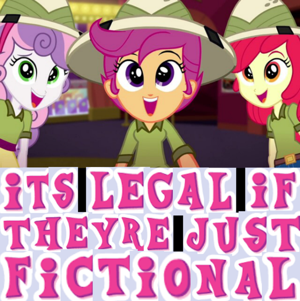 Size: 755x757 | Tagged: suggestive, derpibooru import, edit, edited screencap, screencap, apple bloom, scootaloo, sweetie belle, eqg summertime shorts, equestria girls, the canterlot movie club, caption, clothes, costume, cropped, cutie mark crusaders, expand dong, exploitable meme, explorer outfit, female, hat, image macro, imminent foalcon, implied lolicon, meme, pith helmet, trio