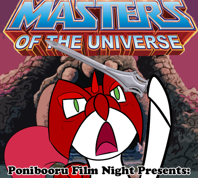 Size: 1000x900 | Tagged: artist:daisyhead, derpibooru import, oc, oc:flicker, ponibooru film night, safe, the masters of the universe, unofficial characters only