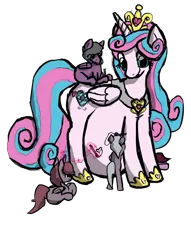 Size: 1859x2430 | Tagged: safe, artist:fluor1te, derpibooru import, princess flurry heart, oc, alicorn, earth pony, pegasus, pony, unicorn, adult, alicorn oc, belly, belly painting, brush, colt, doodle, drawing, female, filly, foal, hyper, hyper pregnancy, image, jewelry, magic, male, mama flurry, mother and child, multiple pregnancy, octuplets, offspring, offspring's offspring, older, parent:oc:shimmering glow, parent:princess flurry heart, parents:canon x oc, png, pregnant, regalia, simple background, transparent background