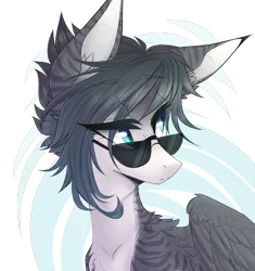 Size: 761x809 | Tagged: safe, artist:monogy, derpibooru import, oc, oc:monogy, unofficial characters only, dracony, hybrid, pony, female, simple background, solo, sunglasses, transparent background