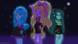 Size: 1920x1080 | Tagged: safe, artist:jucamovi1992, derpibooru import, oc, oc:aglaope, oc:piscis, oc:radne, oc:the dark stars, unofficial characters only, equestria girls