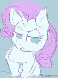 Size: 2048x2732 | Tagged: safe, artist:noupu, derpibooru import, rarity, pony, unicorn, female, looking at you, mare, simple background, solo