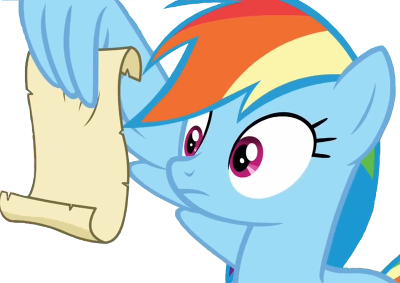 Size: 1140x808 | Tagged: background removed, derpibooru import, grannies gone wild, rainbow dash, rainbow dash reading a scroll, reading, safe, screencap, scroll, simple background, transparent background, wing hold