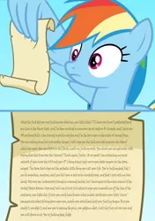 Size: 1140x1616 | Tagged: copypasta, derpibooru import, exploitable meme, marine, meme, navy seal copypasta, rainbow dash, rainbow dash reading a scroll, safe, vulgar, wing hands