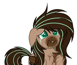 Size: 1024x868 | Tagged: safe, artist:mintoria, derpibooru import, oc, oc:mint, pegasus, pony, base used, chest fluff, crying, faic, female, fluffy, mare, simple background, solo, transparent background