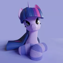 Size: 800x800 | Tagged: 3d, 3d model, artist:silshadnic, blender, clothes, derpibooru import, looking at you, safe, simple background, socks, solo, striped socks, twilight sparkle, wip