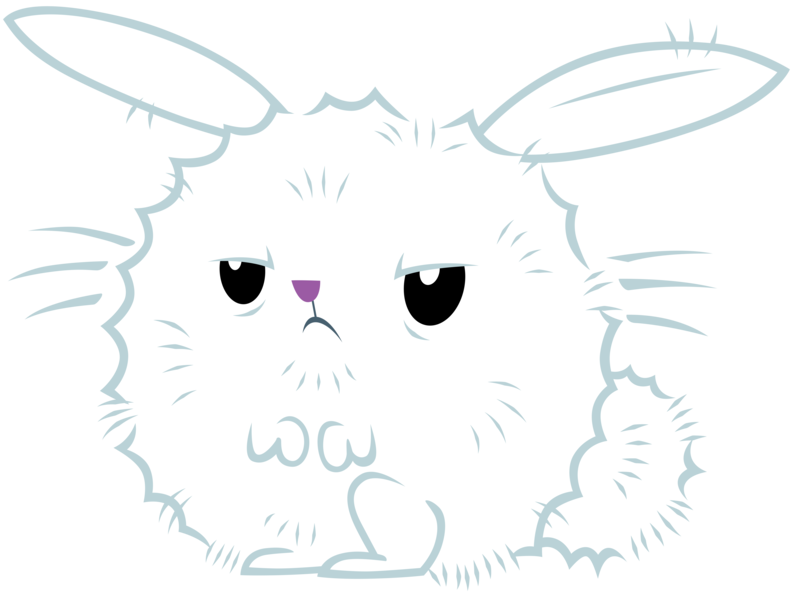 Size: 9300x7000 | Tagged: absurd resolution, angel bunny, annoyed, artist:tardifice, castle sweet castle, derpibooru import, fluffy, fluffy angel, rabbit, safe, simple background, solo, transparent background