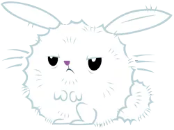 Size: 9300x7000 | Tagged: absurd resolution, angel bunny, annoyed, artist:tardifice, castle sweet castle, derpibooru import, fluffy, fluffy angel, rabbit, safe, simple background, solo, transparent background