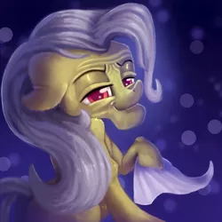 Size: 2000x2000 | Tagged: safe, artist:discorded, derpibooru import, granny smith, earth pony, pony, grannies gone wild, blue background, elderly, female, i have the weirdest boner, looking at you, mare, simple background, smiling, solo, stupid sexy granny smith