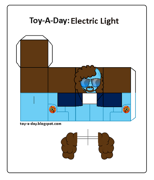 Size: 600x699 | Tagged: safe, artist:grapefruitface1, derpibooru import, oc, ponified, ponified:jeff lynne, pony, arts and crafts, craft, electric light orchestra, jeff lynne, papercraft, toy a day