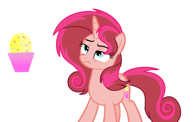 Size: 1156x736 | Tagged: safe, artist:thesmall-artist, derpibooru import, oc, oc:sweet sun, unofficial characters only, pony, unicorn, cutie mark, female, magical lesbian spawn, mare, offspring, parent:pinkie pie, parent:sunset shimmer, parents:sunsetpie, simple background, solo, transparent background