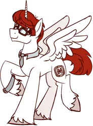 Size: 825x1119 | Tagged: safe, artist:binkyt11, derpibooru import, ponified, alicorn, pony, male, my little pony: gaming is magic, necktie, nintendo, simple background, solo, spread wings, stallion, transparent background, unshorn fetlocks, watch, wings