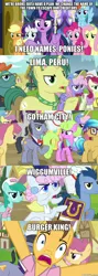 Size: 600x1685 | Tagged: alicorn, applejack, caramel, dandy dispatch, derpibooru import, diamond cutter, edit, edited screencap, fame and misfortune, fluttershy, image macro, lavender bloom, mane six, meme, parody, pearly stitch, pinkie pie, rainbow dash, rarity, safe, screencap, the simpsons, twilight sparkle, twilight sparkle (alicorn)