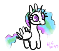 Size: 197x171 | Tagged: alicorn, artist:bigrigs, cute, derpibooru import, princess celestia, safe, small resolution, solo