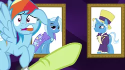 Size: 1920x1080 | Tagged: derpibooru import, edit, edited screencap, exploitable meme, grannies gone wild, granny smith, granny smith choosing poster, jack pot, meme, rainbow dash, safe, screencap, trixie