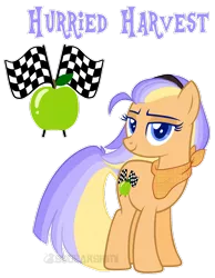 Size: 1024x1320 | Tagged: safe, artist:squeakshimi, derpibooru import, oc, oc:hurried harvest, unofficial characters only, earth pony, pony, base used, cutie mark, female, mare, neckerchief, offspring, parent:applejack, parent:soarin', parents:soarinjack, simple background, solo, transparent background