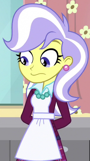 Size: 308x548 | Tagged: safe, derpibooru import, screencap, upper crust, acadeca, equestria girls, friendship games, apron, clothes, cropped, crystal prep academy uniform, school uniform