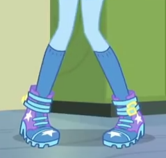 Size: 239x228 | Tagged: safe, derpibooru import, screencap, trixie, equestria girls, equestria girls series, forgotten friendship, clothes, cropped, legs, pictures of legs, pigeon toed, shoes