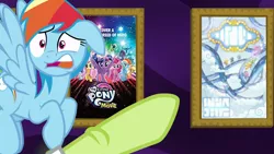 Size: 1280x720 | Tagged: alicorn, applejack, derpibooru import, edit, edited screencap, fluttershy, grannies gone wild, granny smith, granny smith choosing poster, grubber, headworn microphone, meme, movie poster, my little pony: the movie, pinkie pie, rainbow dash, rarity, safe, screencap, songbird serenade, spike, storm king, tempest shadow, twilight sparkle, twilight sparkle (alicorn), wild blue yonder