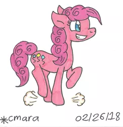 Size: 788x811 | Tagged: artist:cmara, derpibooru import, pinkie pie, safe, solo, traditional art