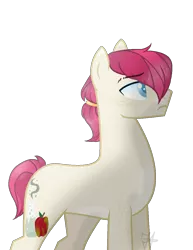 Size: 930x1203 | Tagged: safe, artist:jaysey, derpibooru import, oc, oc:shining applespice, unofficial characters only, earth pony, pony, base used, male, offspring, parent swap au, parent:bright mac, parent:twilight velvet, parents:brightvelvet, simple background, solo, stallion, transparent background