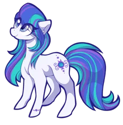 Size: 912x927 | Tagged: safe, artist:uunicornicc, derpibooru import, periwinkle, earth pony, pony, cutie mark, female, g3, g3 to g4, generation leap, looking up, mare, peri winkle, simple background, smiling, solo, transparent background