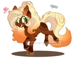 Size: 2500x1875 | Tagged: safe, artist:amanddica, derpibooru import, oc, oc:cacau, unofficial characters only, earth pony, pony, blank flank, dappled, female, fluffy, gift art, heart, jumping, looking back, mare, simple background, smiling, solo, transparent background, watermark