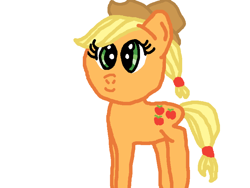 Size: 800x600 | Tagged: safe, alternate version, artist:starfleet-timelord, artist:starfleettimelordmlp, derpibooru import, applejack, hat, paint.net