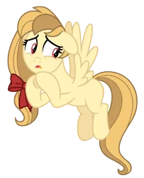 Size: 3722x4587 | Tagged: safe, artist:estories, derpibooru import, oc, oc:alice goldenfeather, unofficial characters only, pegasus, pony, bow, female, mare, simple background, solo, transparent background
