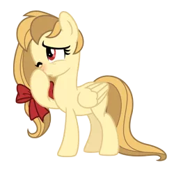 Size: 3467x3412 | Tagged: safe, artist:estories, derpibooru import, oc, oc:alice goldenfeather, unofficial characters only, pegasus, pony, bow, female, high res, mare, simple background, solo, transparent background, vector