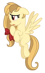 Size: 2682x4296 | Tagged: safe, artist:estories, derpibooru import, oc, oc:alice goldenfeather, unofficial characters only, pegasus, pony, bow, female, high res, mare, simple background, solo, transparent background, vector